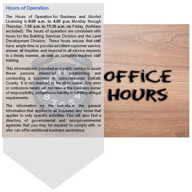 Business and Alcohol License*** DeKalb County, GA